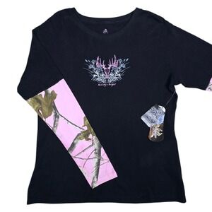 Legendary Whitetails Women's Bowhunting Snow Camo 2-fer Top Size 2X - NEW!